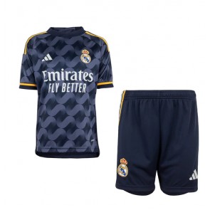 Real Madrid Gostujuci Dres za Dječji 2023-24 Kratak Rukavima (+ kratke hlače)